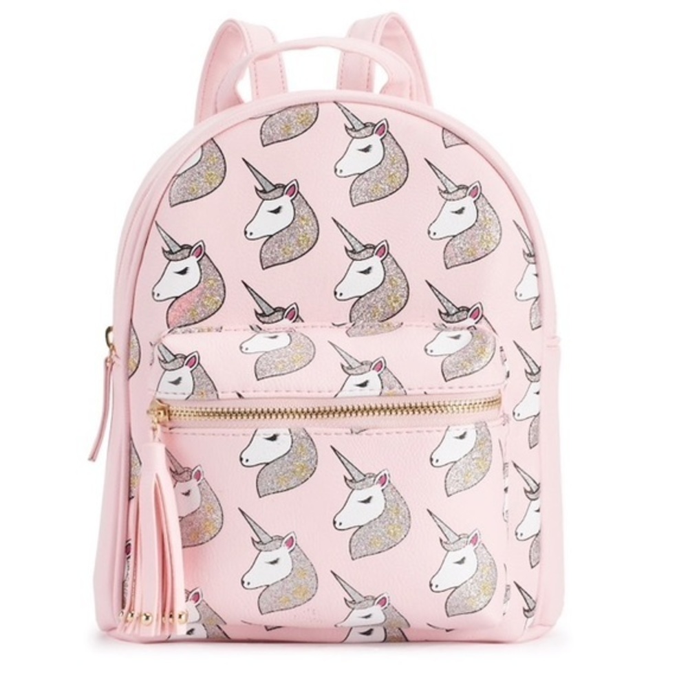 OMG Accessories Glitter Unicorn Mini Backpack NWT